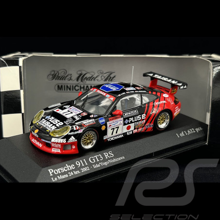 Porsche 911 GT3 RS Type 996 n° 77 24h Le Mans 2002 1/43 Minichamps 400026977