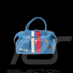 Big Leather Bag 24h Le Mans 100 years Gaston Ocean Blue