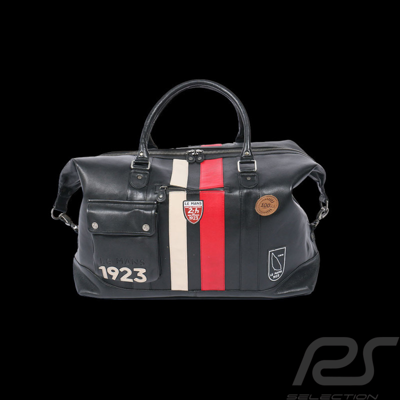 Very Big Leather Bag 24h Le Mans 100 years André Black