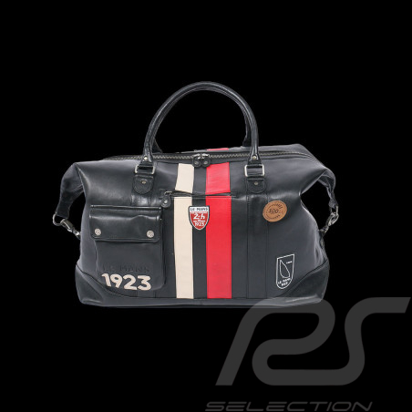 Very Big Leather Bag 24h Le Mans 100 years André Black
