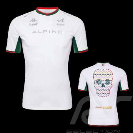 T-shirt Alpine F1 Team BWT Kappa Kombat GP Mexico Blanc 311F7CW - Homme