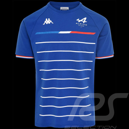 Alpine T-shirt Fernando Alonso F1 Team Kappa Arglan Blau 36193HW - herren