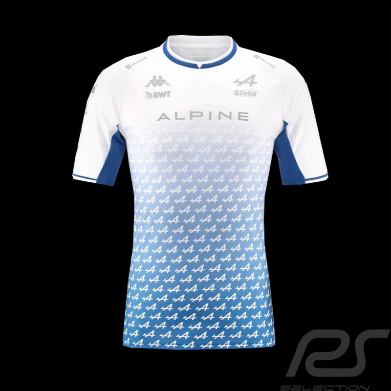 Alpine T-shirt Esteban Ocon F1 Team Kappa Kombat Weiß 351G7ZW - herren