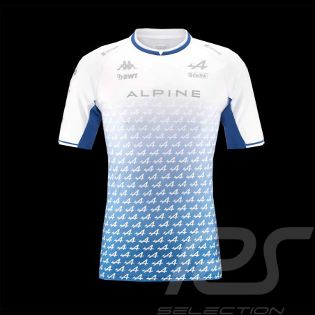 T-shirt Alpine Esteban Ocon F1 Team Kappa Kombat Blanc 351G7ZW - homme