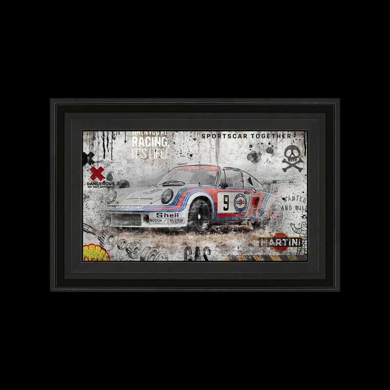 Porsche 911 Martini RSR Turbo Print - Wall Art poster decor gift