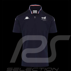 Alpine Polo F1 Team Kappa Zipped collar Navy Blue 381D2FW - men
