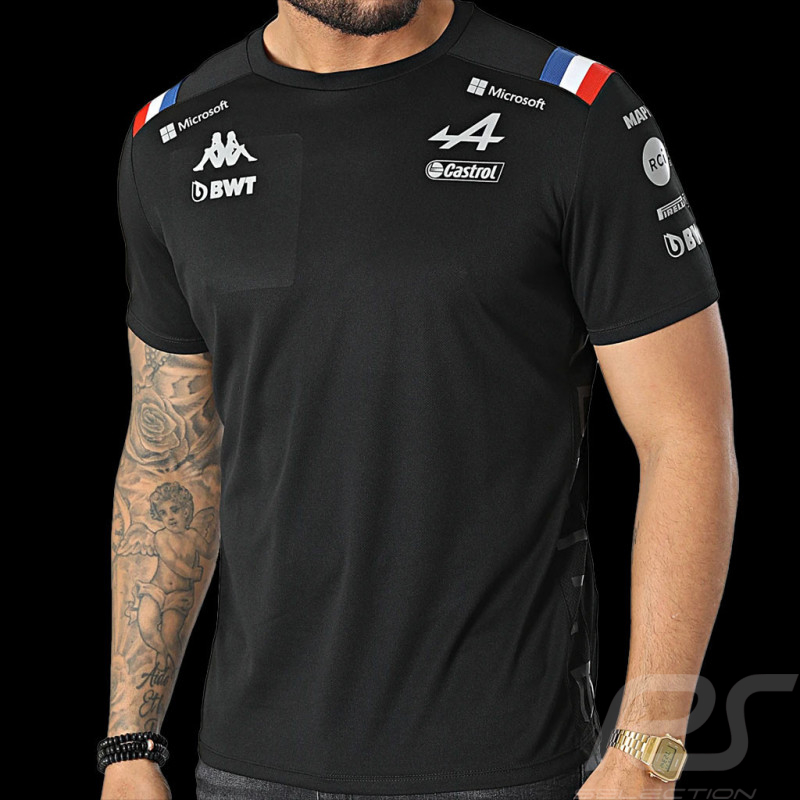 T-shirt Alpine F1 Team Ocon Gasly Kappa Noir 331861W - homme