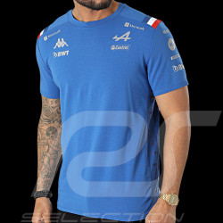 T-shirt Alpine F1 Team Ocon Gasly Kappa Bleu 331861W - homme