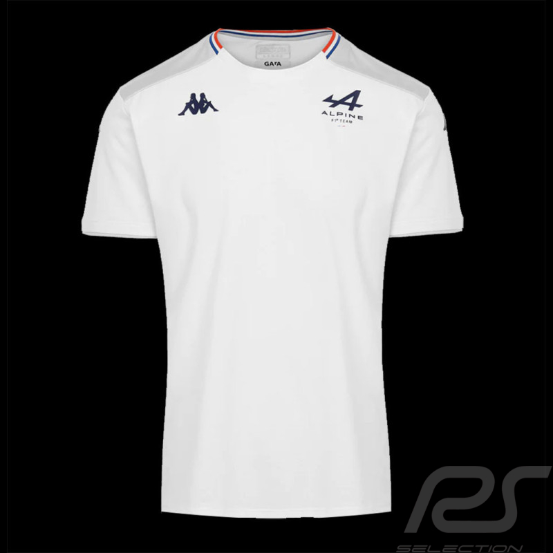 T-shirt Alpine F1 Ocon Gasly Team Kappa Blanc 36193GW - homme
