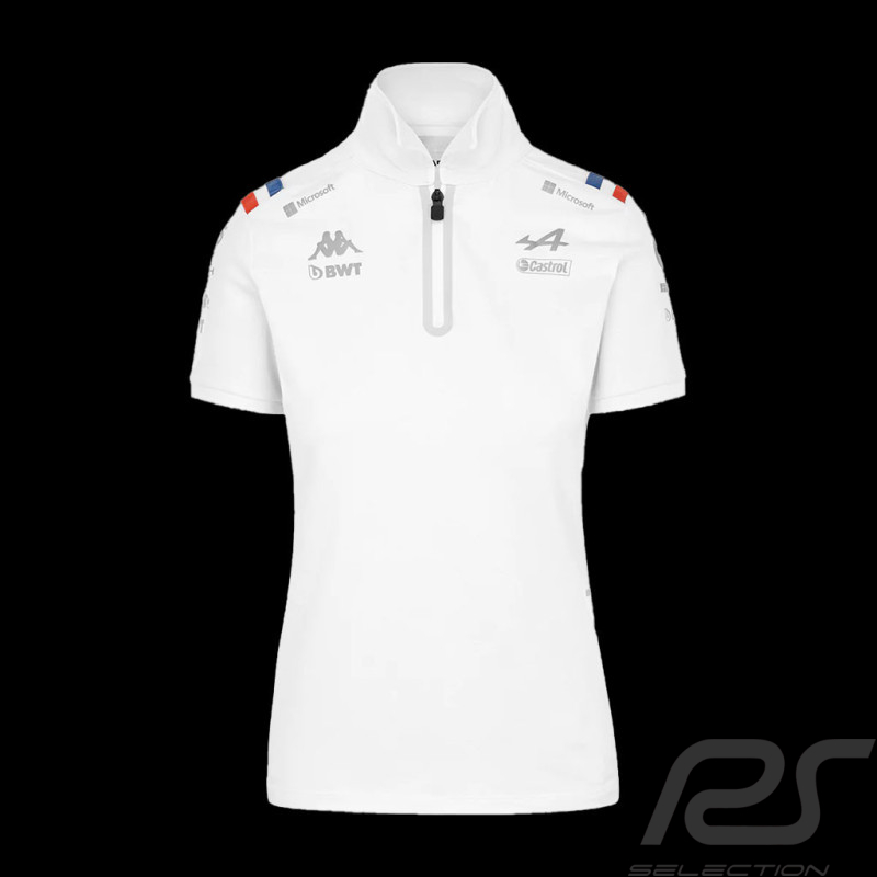Alpine Polo F1 Ocon Gasly Team Kappa Weiß 35163WW - damen