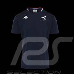 T-shirt Alpine F1 Ocon Gasly Team Kappa Bleu Marine 36193GW - homme