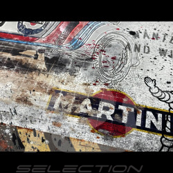 Frame Porsche 911 RSR Turbo n°9 Martini Racing Original illustration 30 x 45 cm - 14.2601