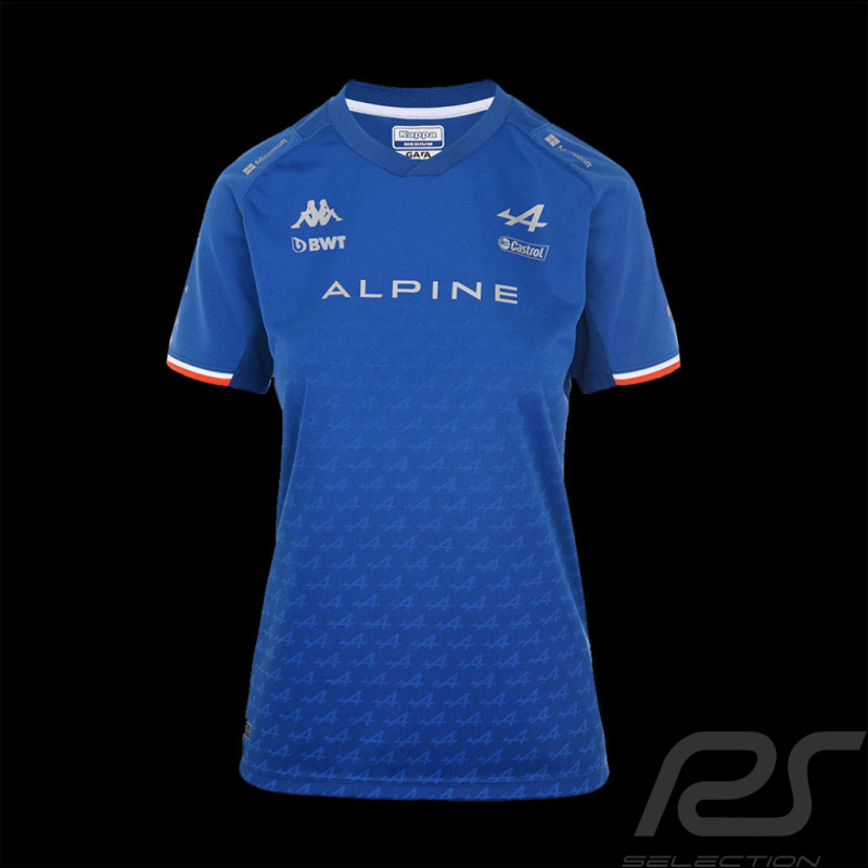 T-shirt Alpine F1 Fernando Alonso Team Kappa Bleu Royal 341D45W - femme