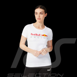 Red Bull Racing T-Shirt Verstappen Pérez Logo Weiß 701202319-002 - Damen