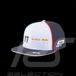 Casquette Red Bull Racing F1 Sergio Pérez Team n°11 Visère plate Puma Blanc / Gris 701222622-001