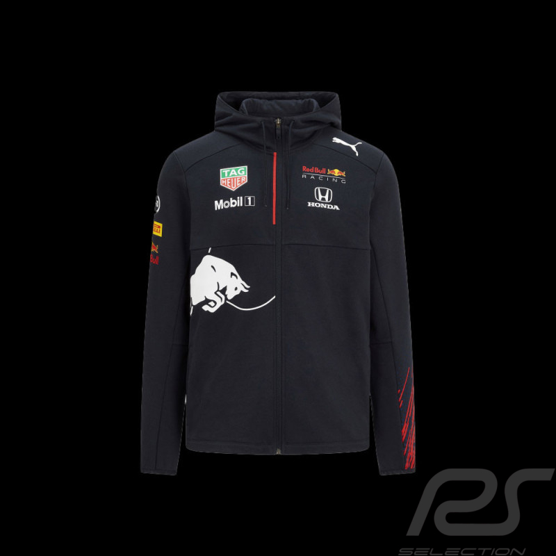 Red Bull Racing Jacke mit Kapuze F1 Verstappen Pérez Puma Tag Heuer Marineblau 701202761-001 - kinder