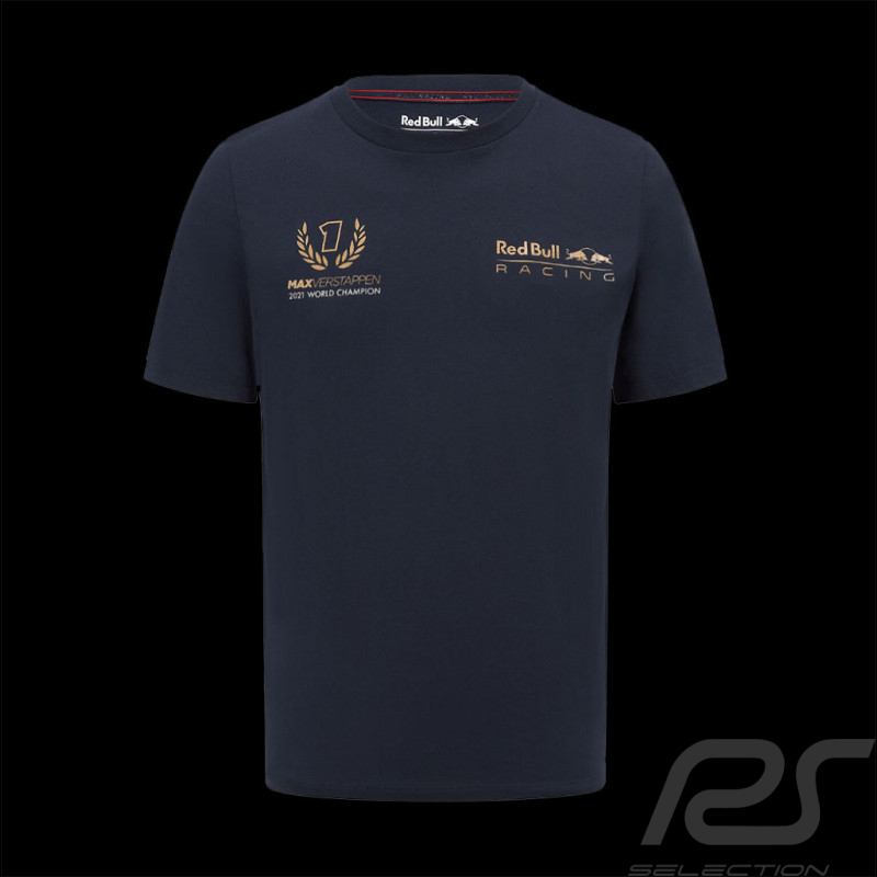 T-shirt Max Verstappen Red Bull Racing F1 Weltmeister Marineblau 701223749-001 - Herren