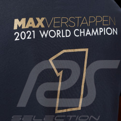 T-shirt Max Verstappen Red Bull Racing F1 Champion du Monde Bleu Marine 701223749-001 - Homme