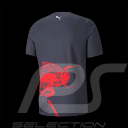 Puma Red Bull F1 Racing Team T Shirt Navy Blue Men's Size XL