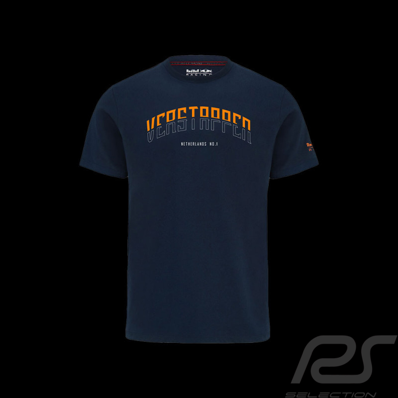 free Racing F1 Men's Max Verstappen Sportswear T-Shirt Blue/Orange