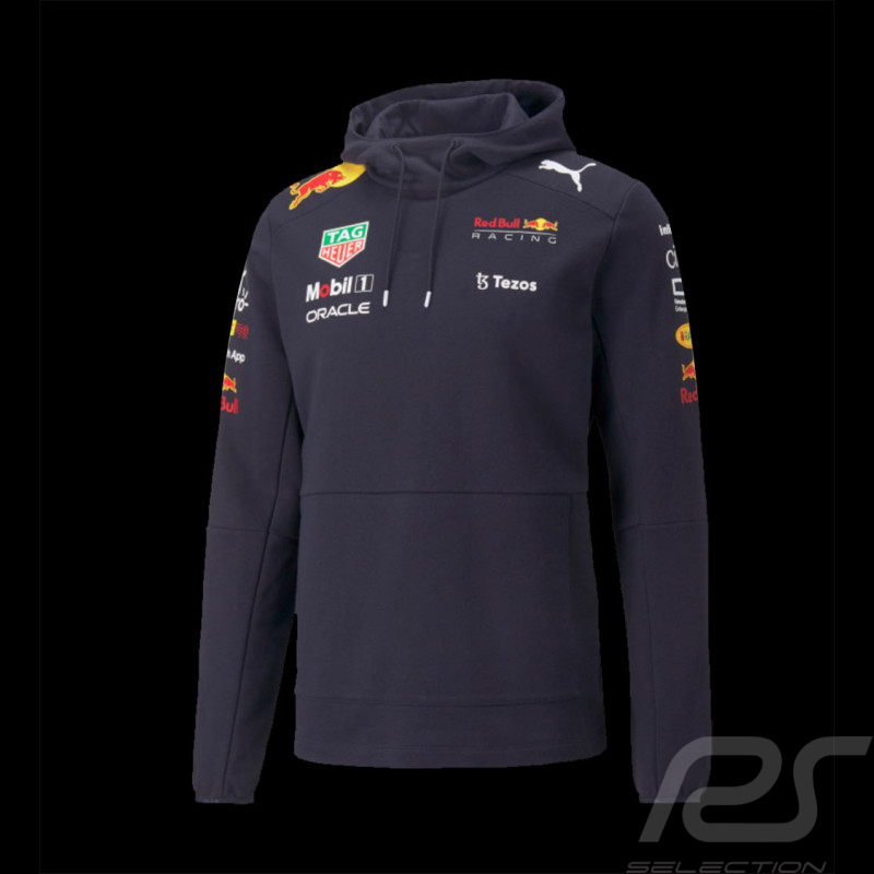 Sweatshirt Red Bull Racing F1 Verstappen Pérez Puma Tag Heuer Navy Blue 701219141-001 - Men