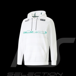 Mercedes AMG Sweatshirt V6 Puma F1 Team Hamilton Russell White 538448-03 - Men