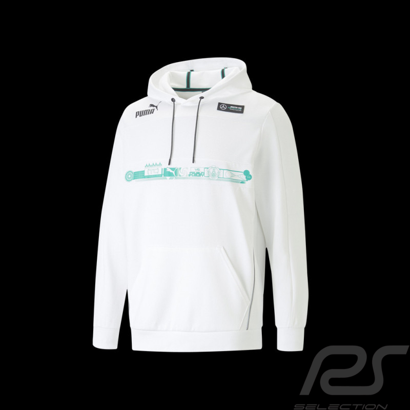 Mercedes AMG Sweatshirt V6 Puma F1 Team Hamilton Russell Schwarz 538448-03 - Herren