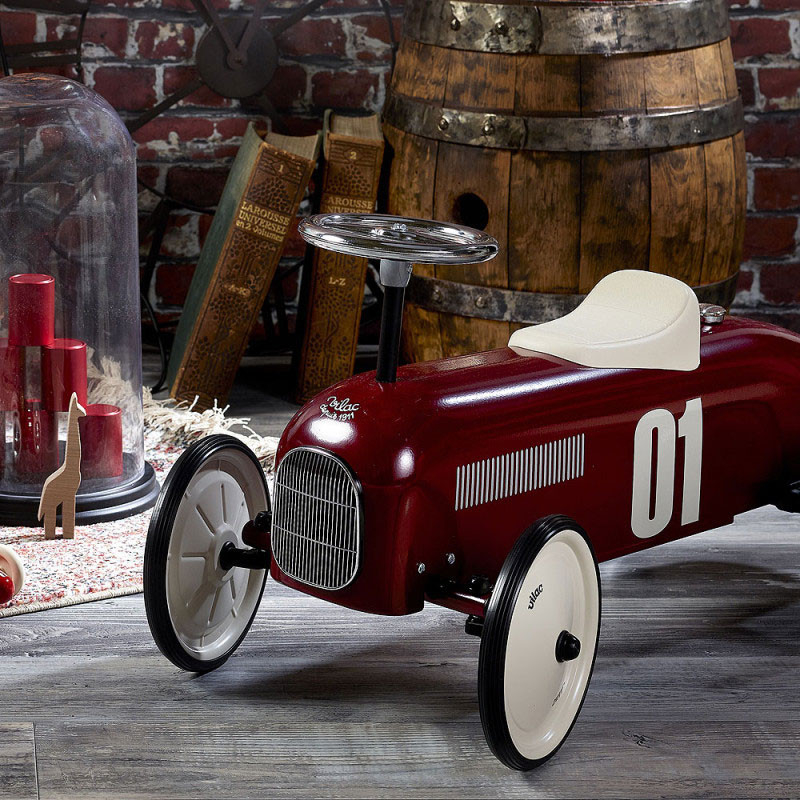 Porteur enfant Voiture Vintage n° 01 Rouge Bordeaux 1046