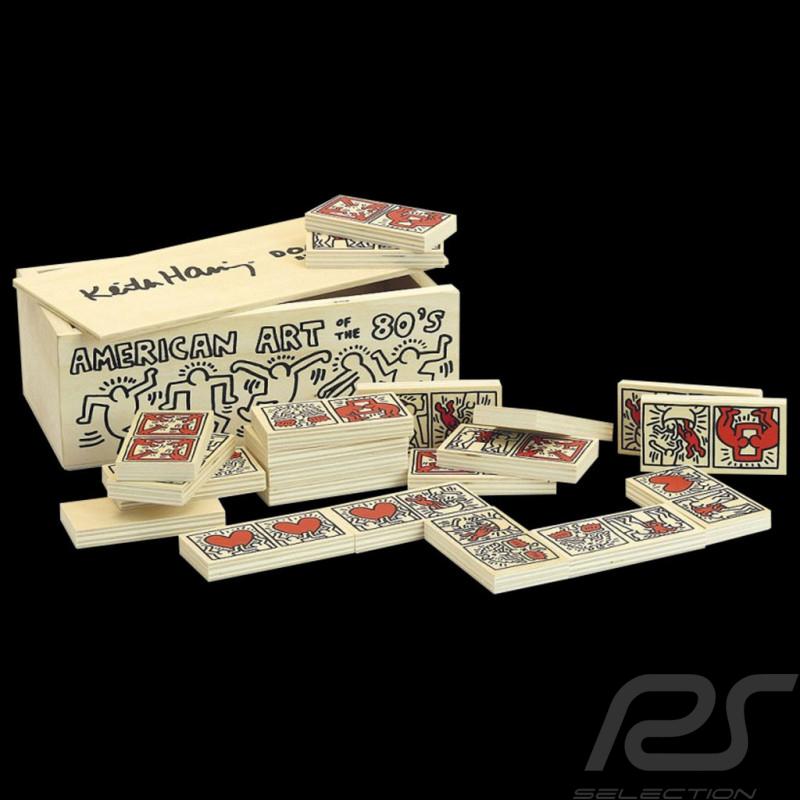 Jeu de Dominos Keith Haring Coffret Collector Bois Décoré Fabriqué en France Vilac 9264