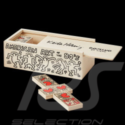 Keith Haring Domino ​Sammlerbox Dekorierte Holzspiel Hergestellt in Frankreich Vilac 9264
