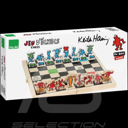 Jeu d'échecs Keith Haring Coffret Grand modèle Bois Décoré Vilac 9229