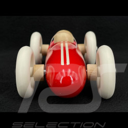 Vintage Wooden Race Car Grand Prix Red 2341R