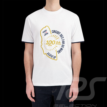 100 Years 24h Le Mans T-shirt Sarthe Circuit 1923 - 2023 White LM231TSM03-000 - Men