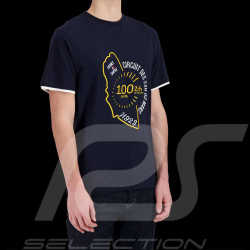 100 Years 24h Le Mans T-shirt Sarthe Circuit 1923 - 2023 Navy Blue LM231TSM03-100 - Men