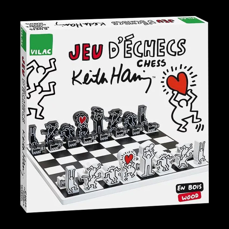 Vilac Keith Haring Chess In A Wooden Box