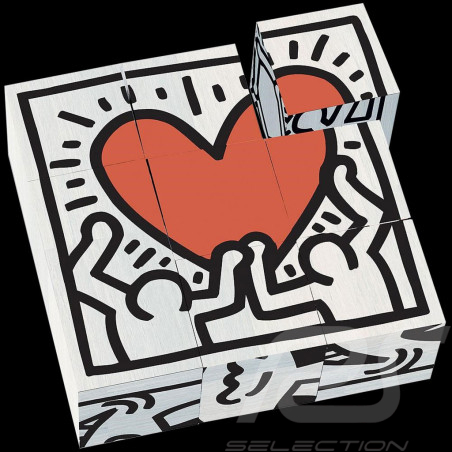 Keith Haring Würfeln ​Dekorierte Holzspiel 9 Stück Box Vilac 9227