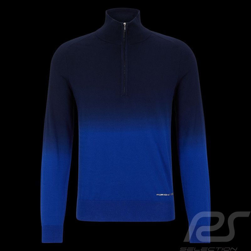 Porsche x BOSS Pullover Regular Fit Bio-Baumwolle Blau BOSS 50489070_433 - Herren