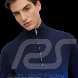 Porsche x BOSS Pullover Regular Fit Bio-Baumwolle Blau BOSS 50489070_433 - Herren