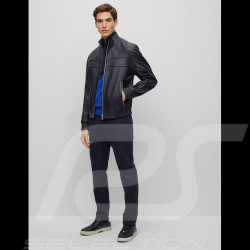 Pull Porsche x BOSS Regular Fit Coton Bio Bleu BOSS 50489070_433 - Homme