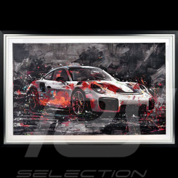 Porsche Frame 911 GT2 RS Weissach Original illustration 80 x 120 cm - 3861