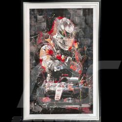 Cadre Mercedes AMG F1 n°44 Lewis Hamilton World Champion Illustration originale 80 x 120 cm - 4726
