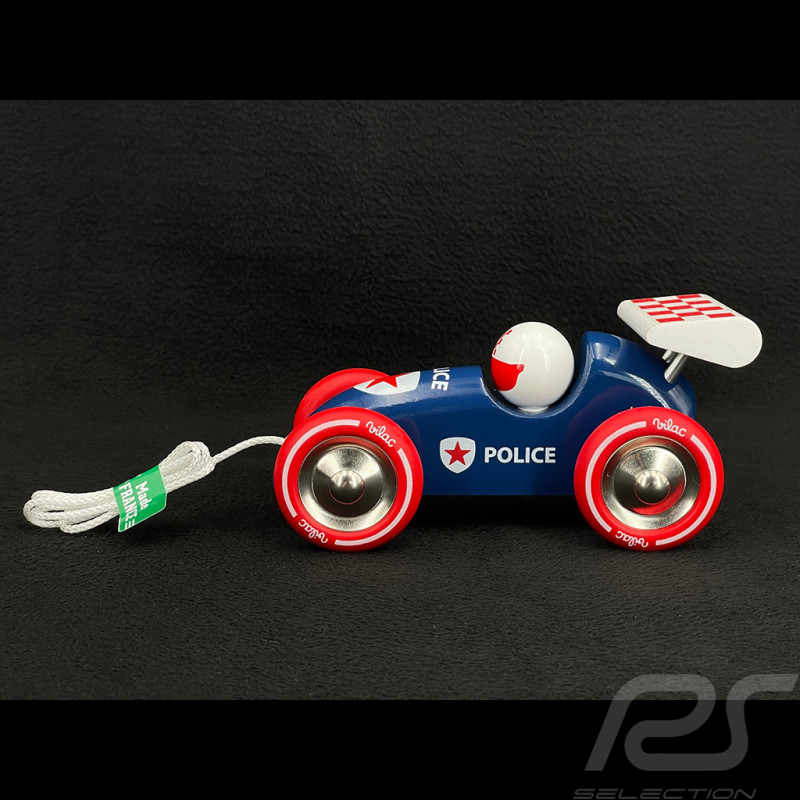 Miniature Vintage de course Police à Trainer en Bois 2309P