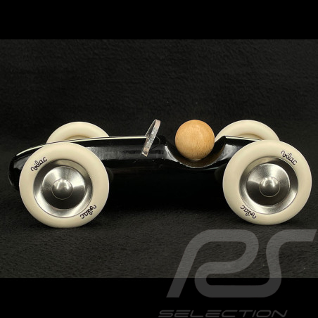 Vintage Holz Rennauto Grand Prix Schwarz 2341K
