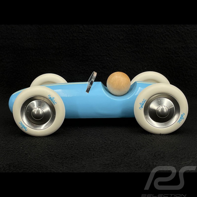 Vintage Holz Rennauto Grand Prix Blau 2341B