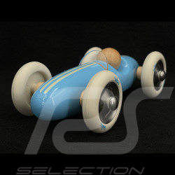 Vintage Wooden Race Car Grand Prix Blue 2341B