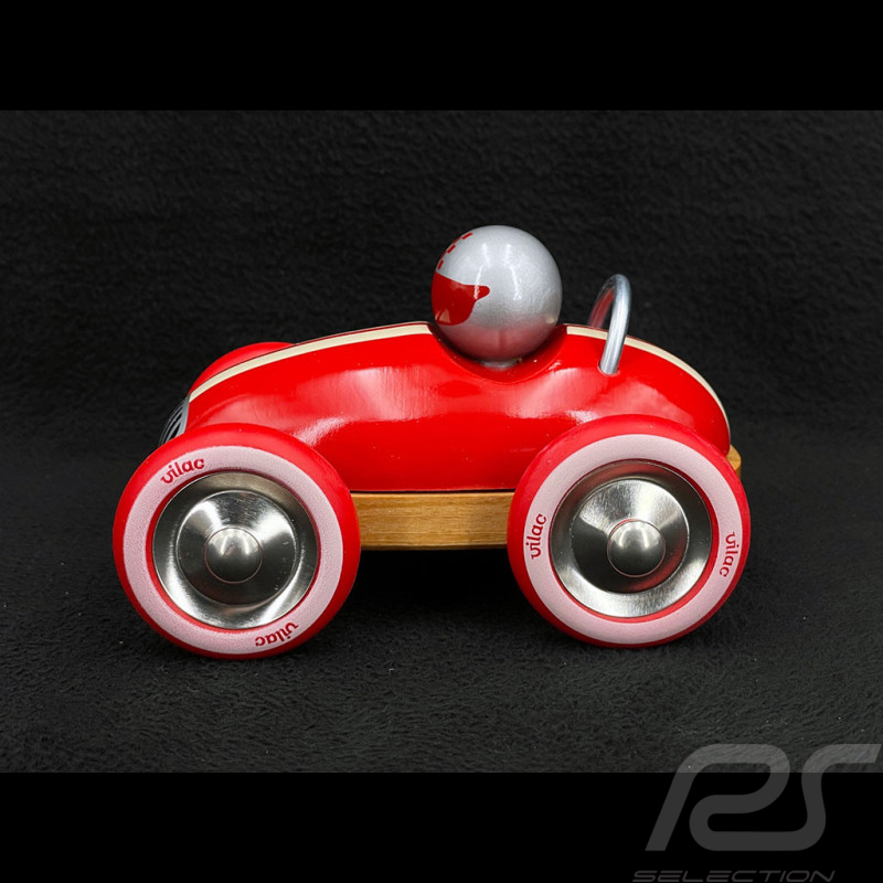 Vintage Holz Rennauto Roadster Rot 2332R