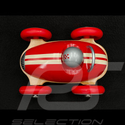 Vintage Wooden Race Car Roadster Red 2332R