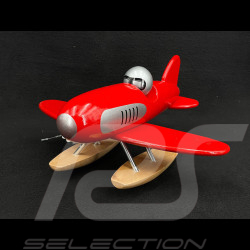 Vintage Wasserflugzeug aus Holz Rot 2329R