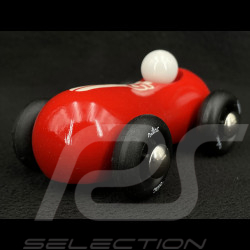 Vintage Wooden Race Car Streamline Red 2284R