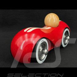 Vintage Wooden Race Car Streamline Red 2285F